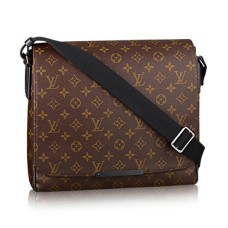 Kabelka Louis Vuitton M40934 District MM přes rameno s monogramem, plátěná