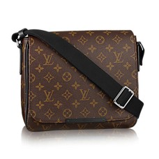 Kabelka Louis Vuitton M40935 District PM přes rameno s monogramem, plátěný Macassar