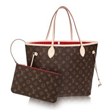 Louis Vuitton M41177 Neverfull MM ramenní taška s monogramem, plátěná