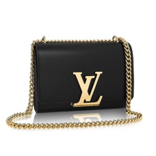 Louis Vuitton M41279 Chain Louise MM Crossbody kabelka z telecí kůže
