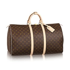 Louis Vuitton M41424 Keepall 55 cestovní taška s monogramem a plátnem