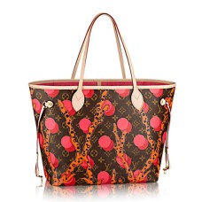 Louis Vuitton M41603 Neverfull MM Ramages taška přes rameno s monogramem z plátna