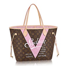 Louis Vuitton M41615 Neverfull MM Sydney taška přes rameno s monogramem, plátěná