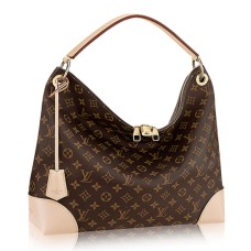 Kabelka Louis Vuitton M41625 Berri MM Hobo s monogramem a plátnem