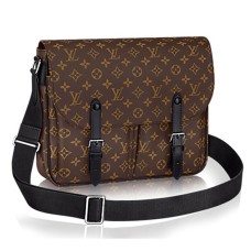 Kabelka Louis Vuitton Christopher M41643 přes rameno s monogramem z makassarového plátna