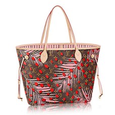 Louis Vuitton M41979 Neverfull MM ramenní taška s monogramem, plátěná