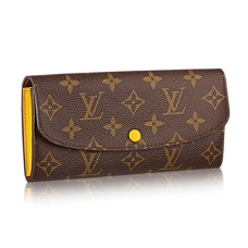 Peněženka Louis Vuitton M61535 Emilie s monogramem a plátěným potiskem