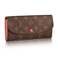 Peněženka Louis Vuitton M61578 Emilie s monogramem a plátěným potiskem