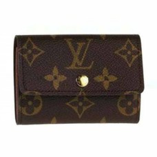 Plochá peněženka Louis Vuitton M61930 s monogramem a plátnem