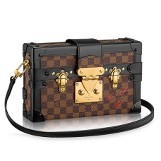 Louis Vuitton N41003 Petite Malle Crossbody kabelka Damier Ebene Canvas