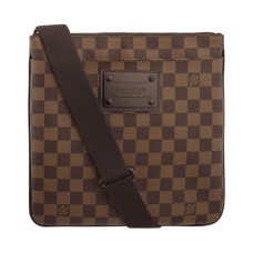 Louis Vuitton N41100 Pochette Plate Brooklyn Crossbody kabelka Damier Ebene Canvas