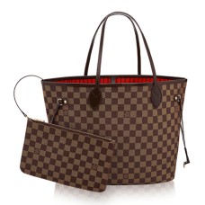 Louis Vuitton N41358 Neverfull MM taška přes rameno Damier Ebene Canvas