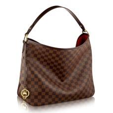 Louis Vuitton N41460 Delightful MM Hobo Bag Damier Ebony Canvas