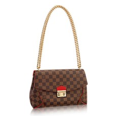 Louis Vuitton N41596 Caissa Clutch taška přes rameno Damier Ebene Canvas