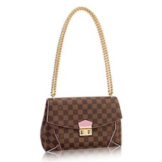 Louis Vuitton N41597 Caissa Clutch taška přes rameno Damier Ebene Canvas