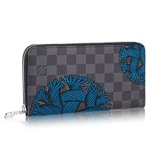 Louis Vuitton N41683 Zippy organizér Damier Graphite Canvas