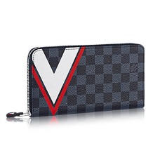 Louis Vuitton N64013 Zippy organizér Damier Cobalt Canvas