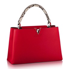 Louis Vuitton N91899 Capucines MM Tote Bag Taurillon kůže