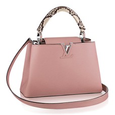 Louis Vuitton N92801 Capucines PM Tote Bag Taurillon kůže